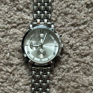 Aeropostale men’s‎ silver quartz watch length: 7 inches